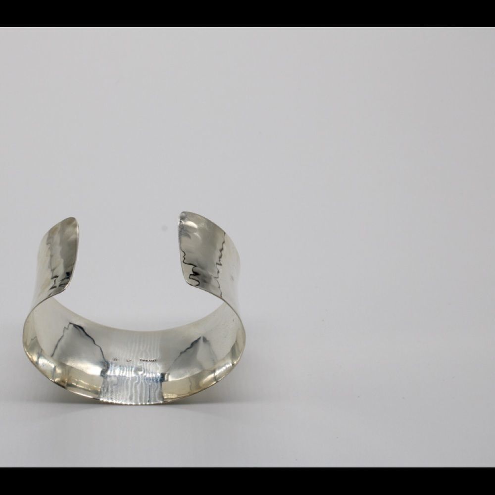 Sterling silver cuff bangle  - Picture 2 of 4
